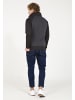 PLUS EIGHTEEN Herren Sweatjacke in Schwarz Melange