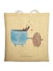 Mr. & Mrs. Panda Shopper Bag Kaffee Bohne ohne Spruch in Gelb Pastell
