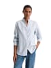 Marc O'Polo Gestreifte Stehkragen-Bluse regular in multi/ deep night blue