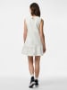 Pieces Midikleid in White Denim