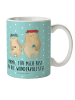 Mr. & Mrs. Panda Kinderpott Bären mit Blumenkranz mit Spruch in Türkis Pastell