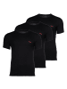 HUGO T-Shirt 3er Pack in Schwarz