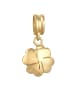 Nenalina Charm 925 Sterling Silber Kleeblatt in Gold