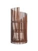 Beliani Laterne JAWA in Braun - (W) 24 x (H) 50 x (L) 24 cm