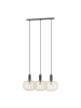home24 Pendelleuchte ZESTA 3-flammig in Beige / Schwarz