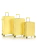 Heys Pastel 4 Rollen Kofferset 3-teilig mit Dehnfalte yellow
