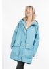 myMo Damen Oversized Regenmantel in Eisblau