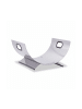 relaxdays Kaminholzkorb in Silber - (B)37 x (H)19 x (T)33 cm