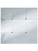 Beliani Wandspiegel RIMONT in Schwarz - (W) 80 x (H) 80 x (L) 2 cm