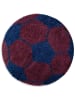KADIMA DESIGN Kinderteppich Waschbar Fußball MATREI Strapazierfähig OEKO-TEX in Marineblau