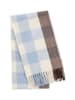 Camel Active Weicher Schal mit Karo-Muster in Hellblau