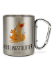 Mr. & Mrs. Panda Thermotasse Fuchs Mama mit Spruch in Silber