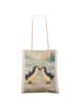Mr. & Mrs. Panda Uni Tasche Pinguin Liebe Design ohne Spruch in Weiß