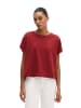 Marc O'Polo Ärmelloser Feinstrick-Pullover loose in Tall Poppy
