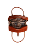 Toscanto Toscanto Schultertasche Leder dunkelblau, braun ca. 29cm