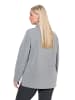 Ulla Popken Sweatshirt in mittel grau melange