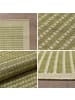 KADIMA DESIGN Teppich Outdoor Flachgewebe Uni-Farbe Polypropylen Balkon in Grün