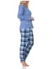 NORMANN Schlafanzug Pyjama langarm Tiermotiv - 88762 in dunkelblau