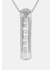 Ethische Diamanten Halskette aus 375 Weißgold mit Lab Grown Diamant