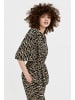 Finn Flare Kurzarm Bluse Print in black