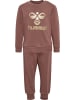 Hummel Druckknopf Sweat Anzug Hmlarine Lebensstil Kinder in NUTMEG