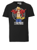 Logoshirt T-Shirt One Piece - Luffy New World in schwarz