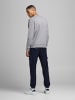 Jack & Jones Basic Sweater Langarm Sweatshirt Rundhals Pullover JJEBASIC in Grau