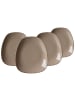 Ritzenhoff & Breker 4er Set Dessertteller Casa in 22,5 x 20 cm in Grau