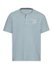Man's World Henleyshirt in blau melange
