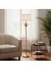 relaxdays Stehlampe in Weiß/ Gold - (H)152,5 x Ø33 cm