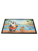 Mr. & Mrs. Panda Fußmatte Panda Schwimmbad Pommes Design ohne Sp... in Weiß