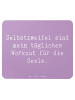 Mr. & Mrs. Panda Maus-Pad Spruch Selbstzweifel Workout mit Spruch in Lavendeltraum