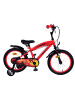 Volare Kinderfahrrad Disney Cars 16 Zoll, ohne Rücktrittbremse in rot