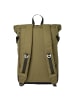 SANDQVIST Icon Rolltop - Rucksack M 14" 60 cm (cabernet) in olive drab with black leather
