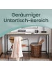 VASAGLE Tisch Barnet in Greige-Schwarz - (B)135 x (H)75 x (T)60 cm
