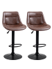 HOMCOM Barhocker in Braun 46,5L x 50B x 108H cm