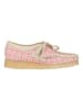 Clarks Schnürschuhe Wallebee in 5342E Pink Check