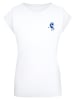 Mister Tee Mister Tee A S Club Ladies Extended Shoulder Tee in white