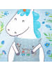 Mr. & Mrs. Panda 40x40 Kissen Koala Familie zwei ohne Spruch in Blau Pastell