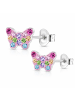 schmuck23 Silber Ohrringe 925 Schmetterling 0,5 cm x 0,6 cm