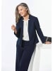 GOLDNER Blazer Blazer mit Stehkragen in marine