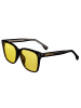 Breed Polarisierte Sonnenbrille "Linux" in Schwarz/Gelb