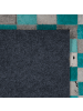 Beliani Kurzflor NIKFER in Blau/Schwarz/Grau - (W) 160 x (H) 1.2 x (L) 230 cm