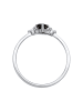 Elli Ring 925 Sterling Silber Verlobungsring in Schwarz