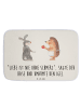 Mr. & Mrs. Panda Badteppich Hase Igel mit Spruch in Weiß