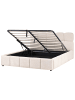 Beliani Doppelbett NOYON in Beige - (W) 180 x (H) 99 x (L) 217 cm