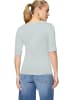 Zero  Basic Shirt mit U-Boot-Ausschnitt in Silver Blue
