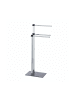 relaxdays Handtuchständer in Silber/Anthrazit - (B)46 x (H)82 x (T)20 cm
