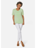 GOLDNER Elegantes Jerseyshirt mit Rundhals in lindgrün