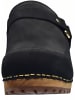 Sanita Comfortwear Clog "Wood-Lissy Open" in Schwarz